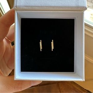 Gold plated sterling silver stud earrings
